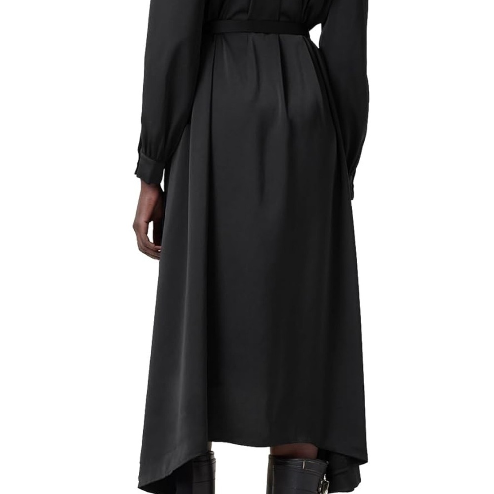 All Saints Black Long Sleeve Dress